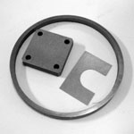 Stainless Steel Shims - Thin Wall, Small Holes, Slotted, Close Tolerance.